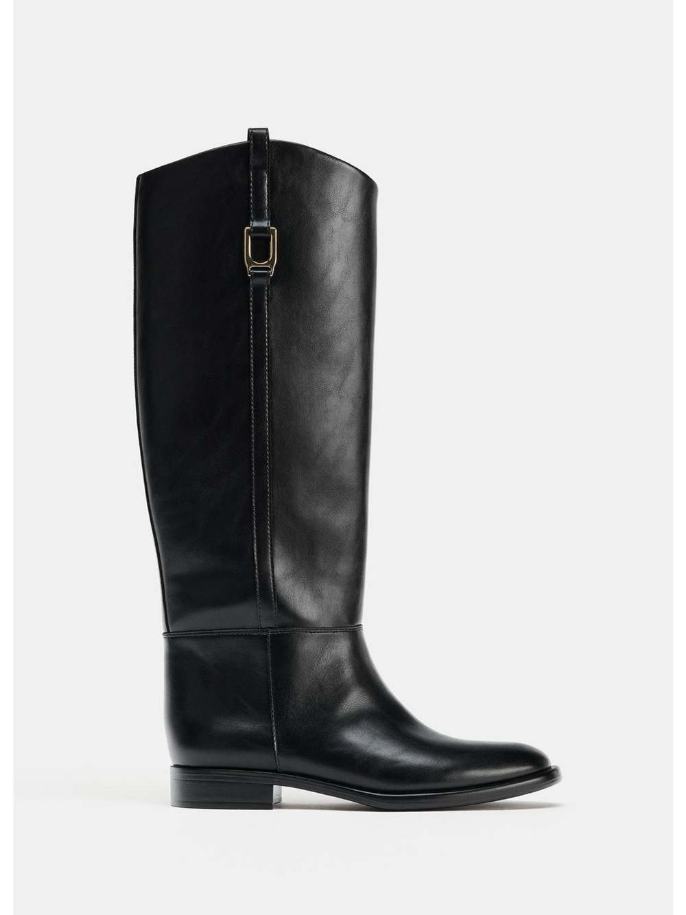 ZARA EQUESTRIAN FLAT BOOTS